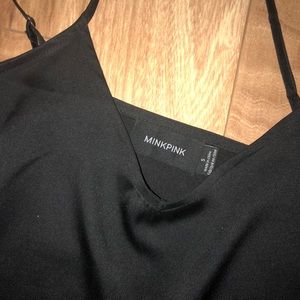MINKPINK Black silky tank